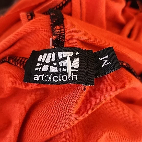 ART OF CLOTH VINTAGE Tie Dye Ombre Vest M L Sleeveless Cardigan Tunic Lagenlook - Picture 12 of 16